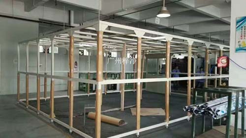 千級潔凈棚支撐架方通選擇鋁合金,制作美觀大方。